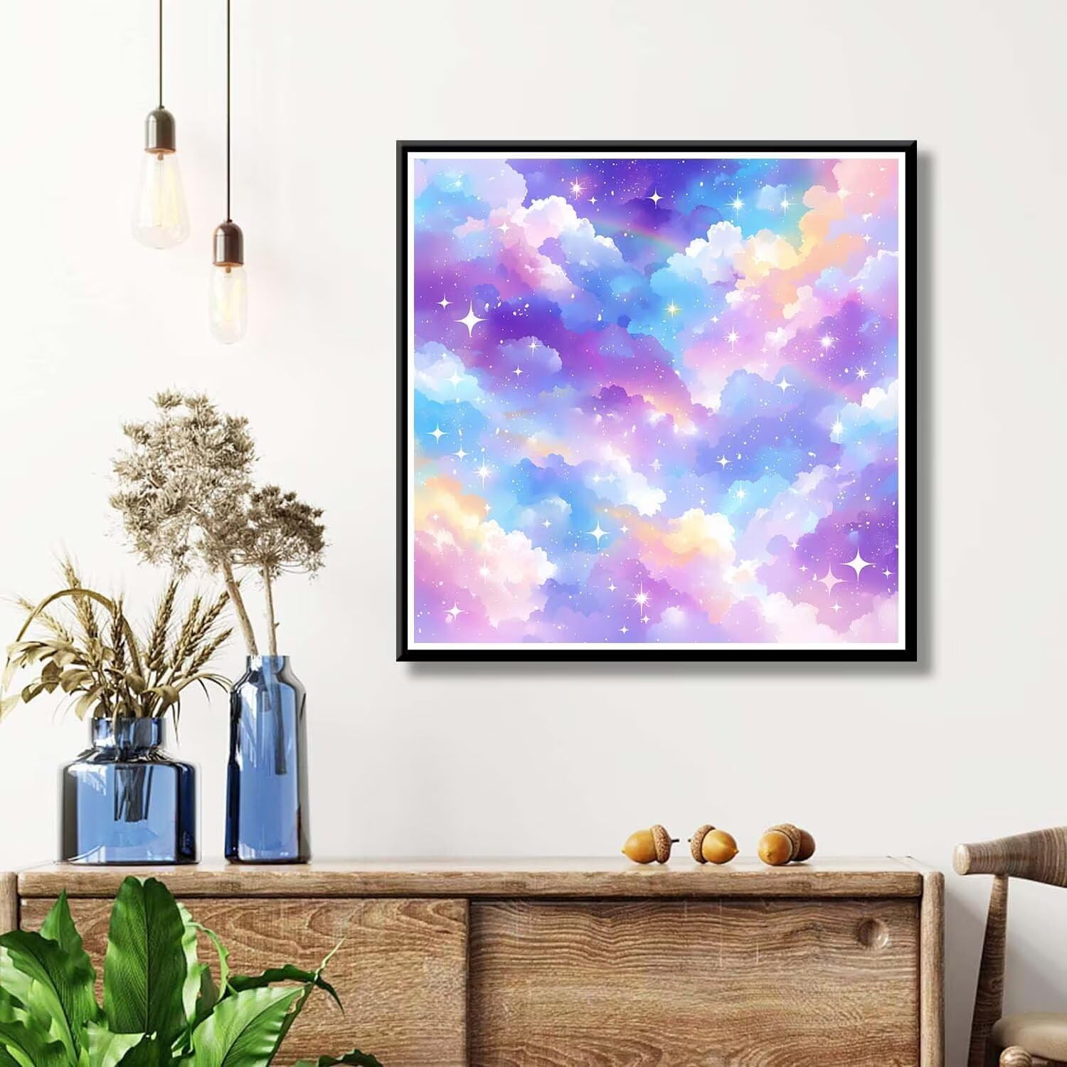 ダイヤモンドアート 色 70x70cm 丸型 いビーズ ダイヤモンドペインティング アートセット 全面貼り付けタイプ ビーズアートモ