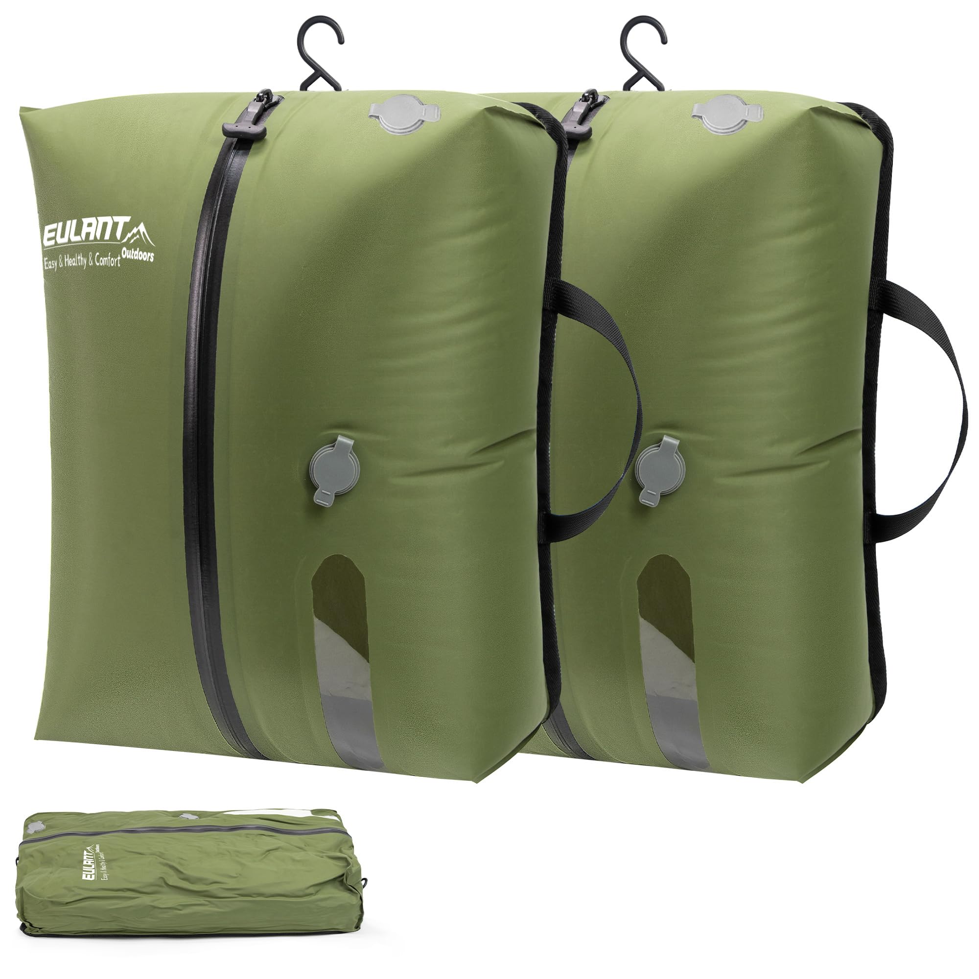 2 Pack Reusable Vacuum Bags for Travel,Waterproof Professional IP67 Zipper Reusable Vacuum Compression Bags,Space Saver Bags for Suitcases Backpack(No