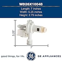 Vista 6 de GE WD26X10048 - Conjunto de bomba de drenaje original OEM para lavavajillas GE