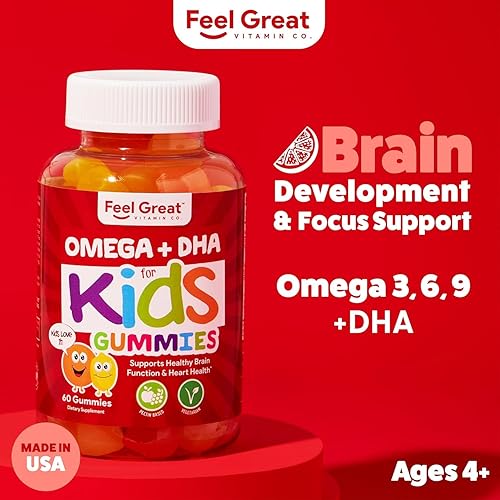 Vista 120 de Feel Great Vitamin Co - Gomitas de vitamina D para niños (suministro de 3 meses) Vitamina D3 para niños (1000 UI) Deliciosas gomitas