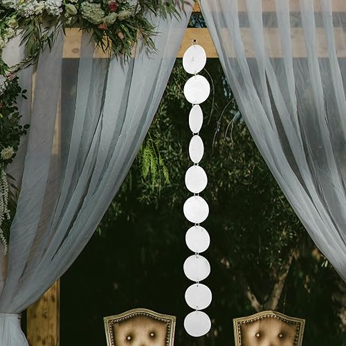 Miniatura 5 de Colgante de carillón de viento transparente natural para decoración de patio, balcón, elegante campana de viento colgante para interiores y