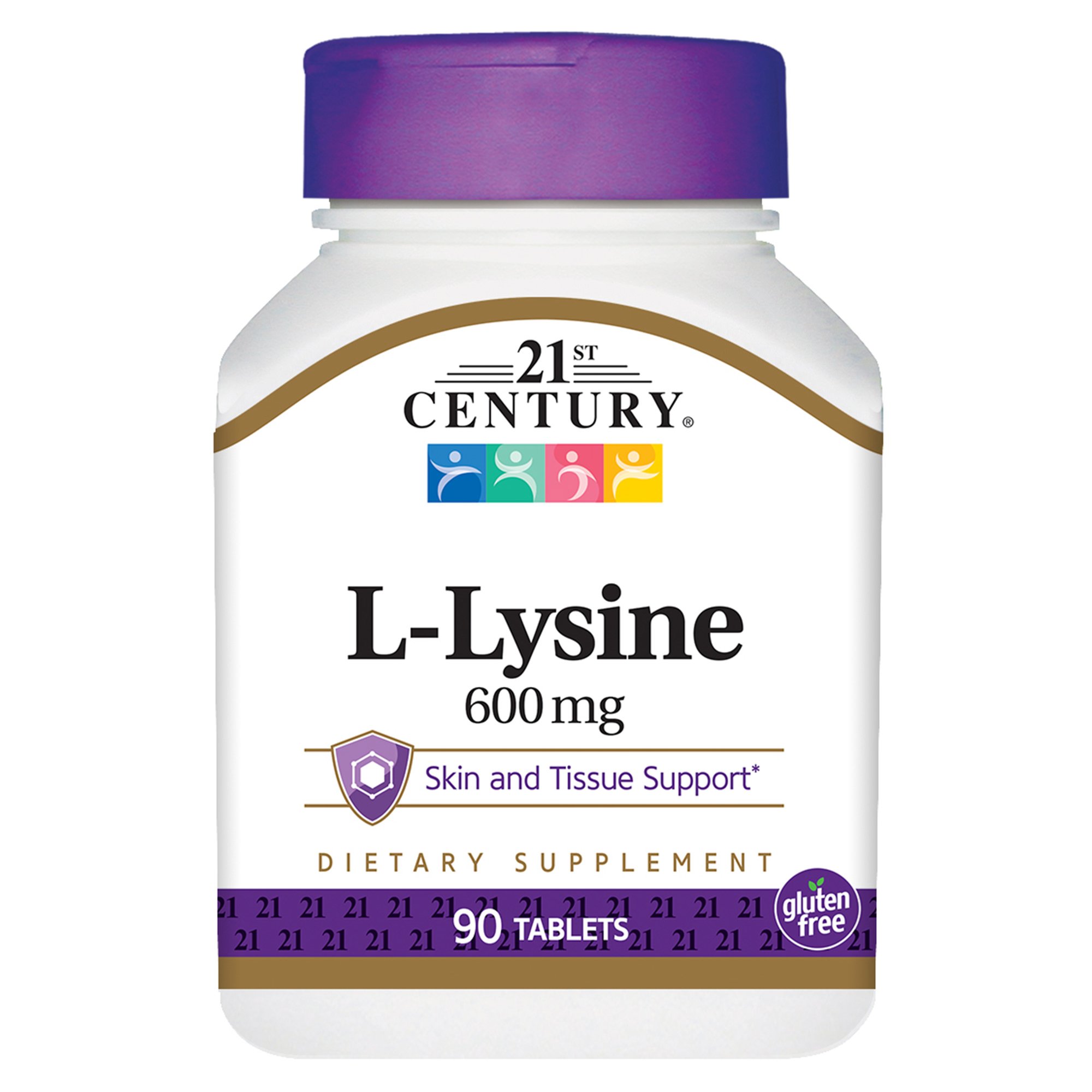21ST CENTURY L-Lysine 600 Mg Tablets, 90 Count (Pack Of 2)