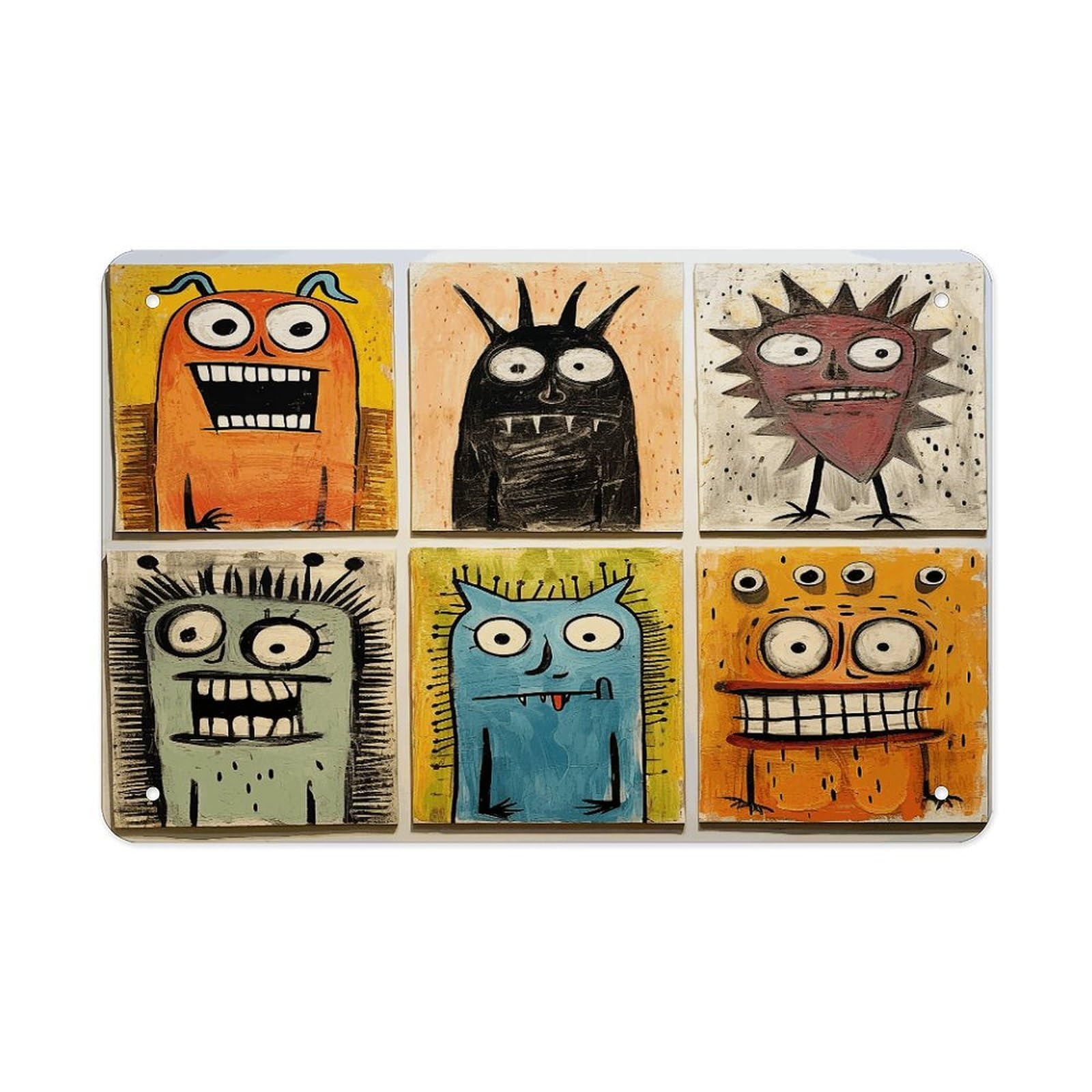 Fekiloot Style Free Painting Metal Signs Wall Art Tin Sign