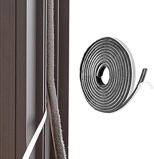 33FT Brush Weather Stripping - Weatherstripping for Sliding Windows/Glass Doors, Neat Pile Self Adhesive Seal Strip Draft Stoppers - 11/32" Wide X 3/16" inch Thick