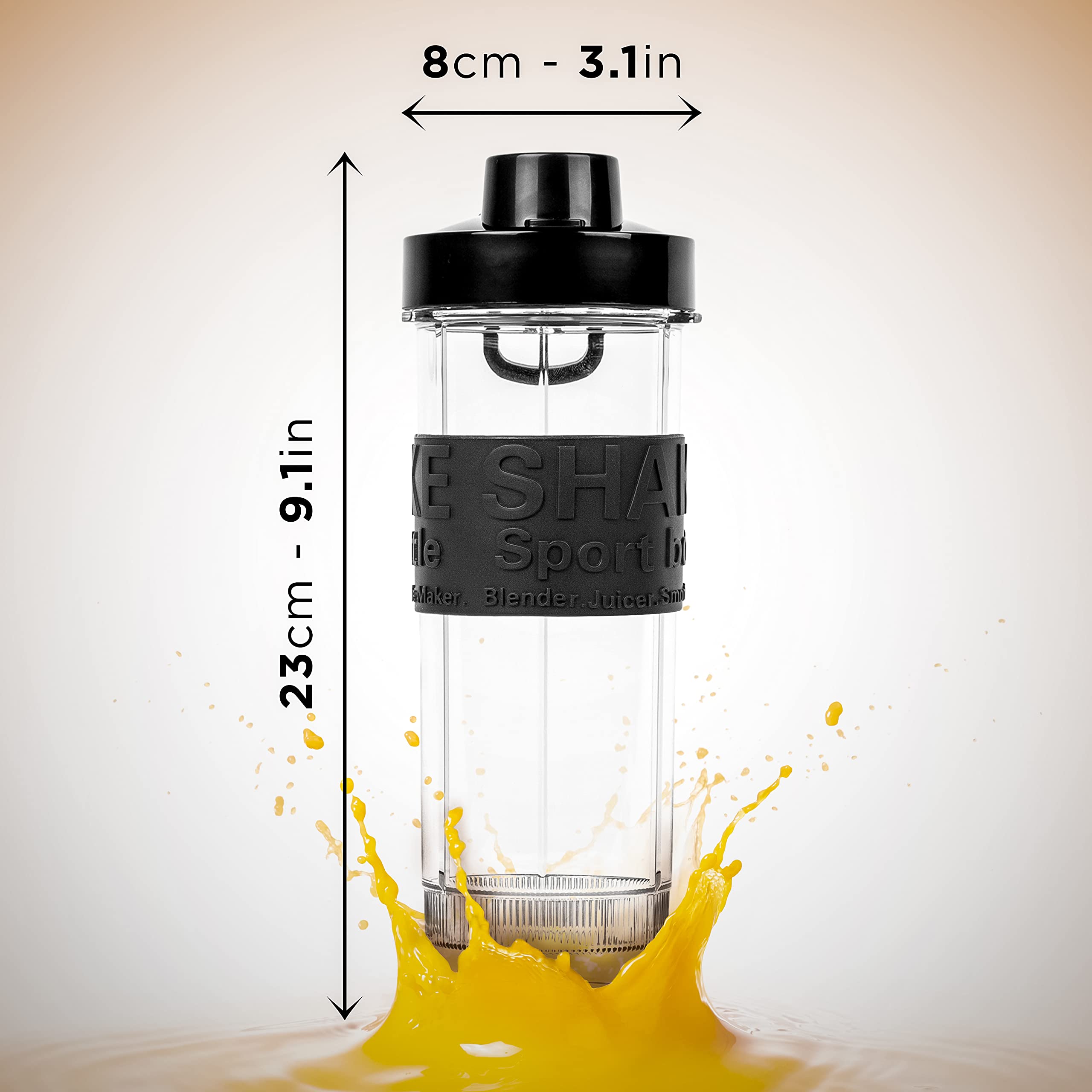 Duronic BB5 Borraccia 570 ml | Bottiglia per frullatore senza BPA | Compatibile con mixer BL510 e BL520 | Ideale per smoothie, campeggio, palestra, escursioni