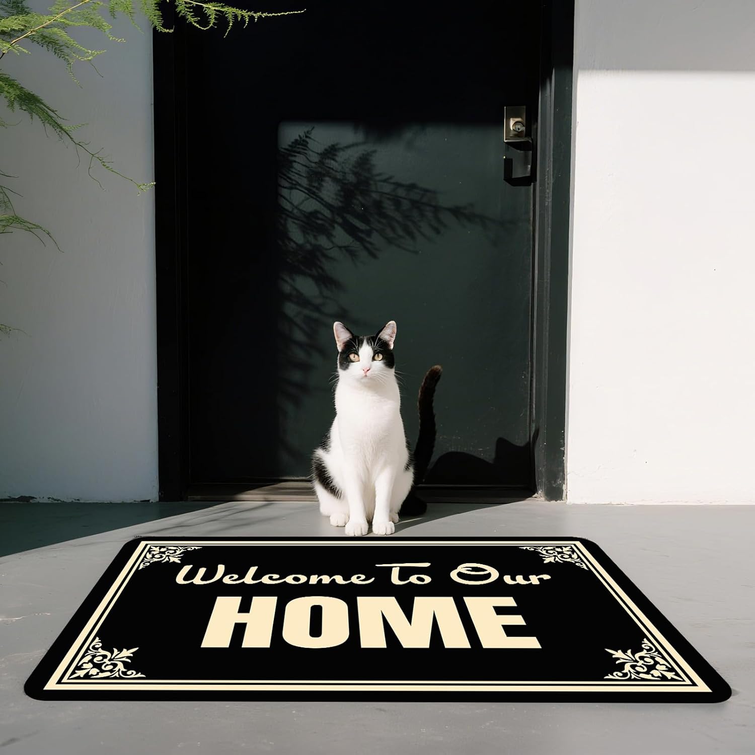 Welcome to Our Home Doormat 30x17 Inch Front Door Mat for Outside Entry Welcome Mat for Entryway Indoor Outdoor Mats for Home & Office Home Porch Decor Housewarming Gift