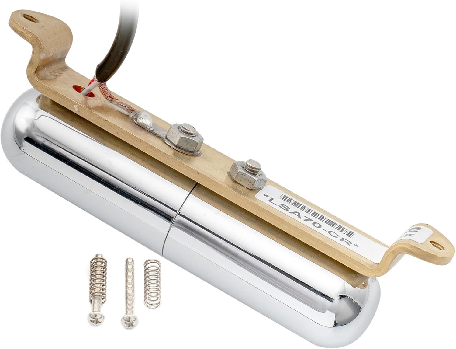 Artec LSA70 Alnico 5 Lipstick Single Coil Neck Pickup 7.5K for Strat Style Electric Guitar, Chrome