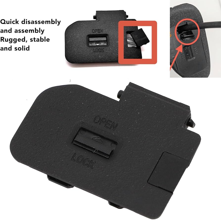 Amazon | バッテリードアカバー蓋キャップ、交換用カメラバッテリー