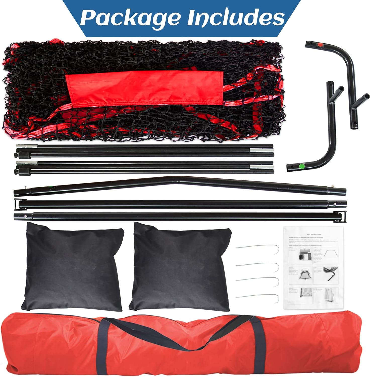 Football Training Net for Punting Snapping and Throws 4x7ft Field Goal Practice Equipment with Stability Sandbags and Stakes Portable Net for High School Players Outdoor