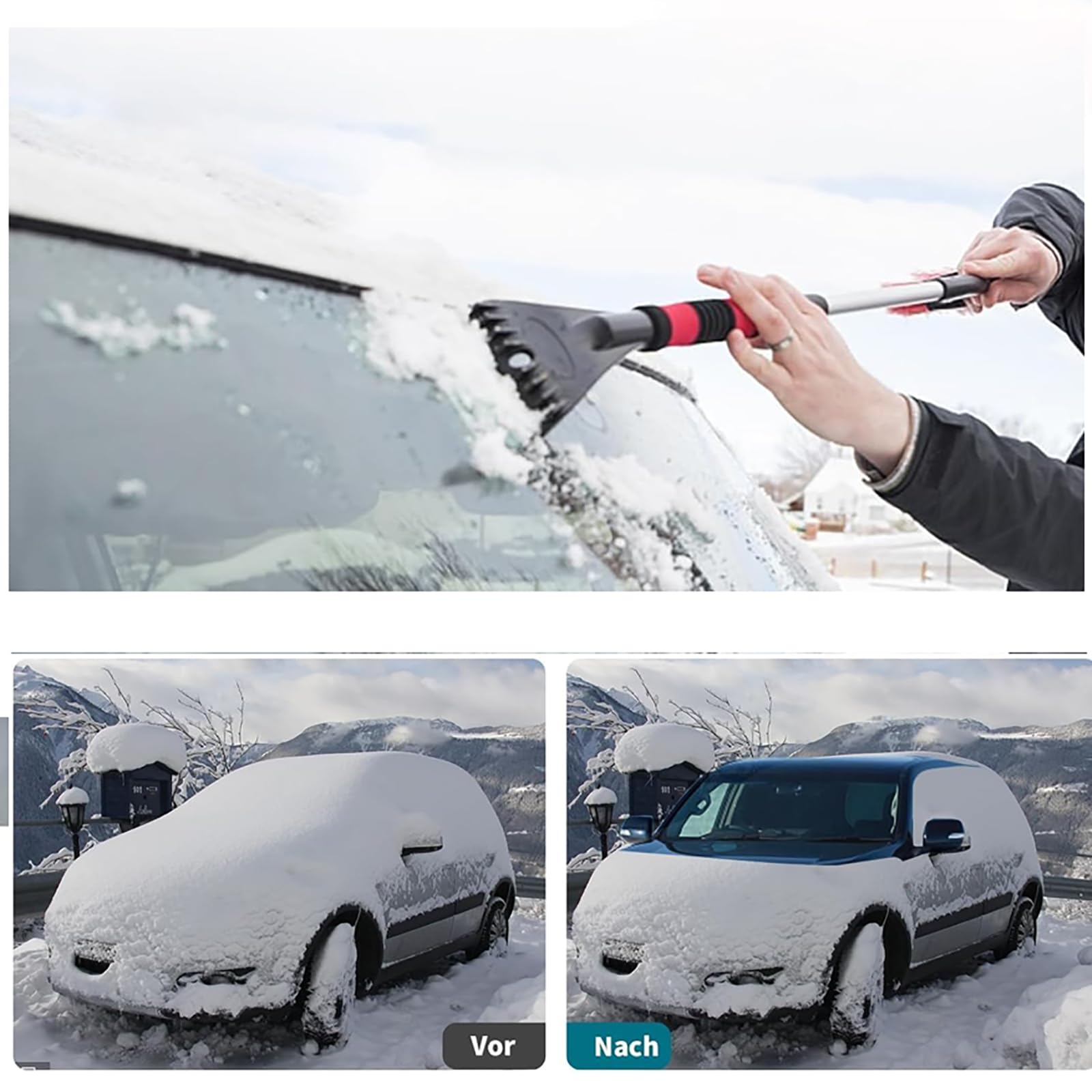 Frontscheibenabdeckung Auto Winte Für Citroen Jumpy 2 2007-2016, Scheibenabdeckung Magnet Windschutzscheibenabdeckung Frostschutz Sonnenschutz für Gegen Schnee EIS Frost UV,B/Orange