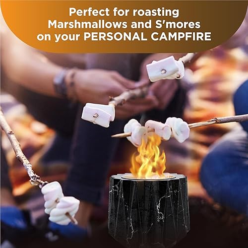 Miniatura 7 de Cuenco de hormigón para fogata  Mini hoguera para interiores y exteriores  Chimenea de mesa para encimera de interior, hoguera con alcohol para