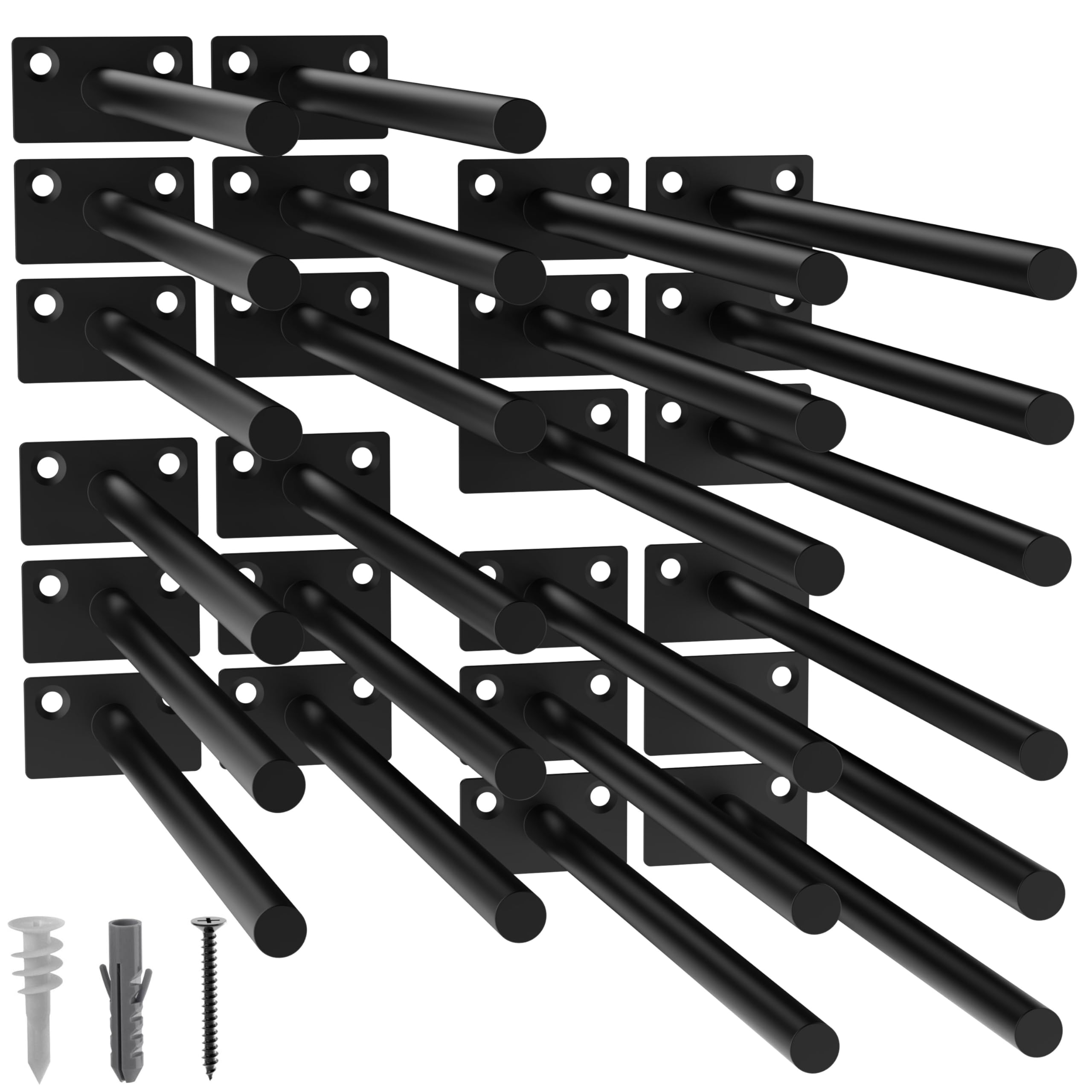 Floating Shelf Brackets - 12 Pack -28 Floating Shelf Brackets - 12 Pack -28