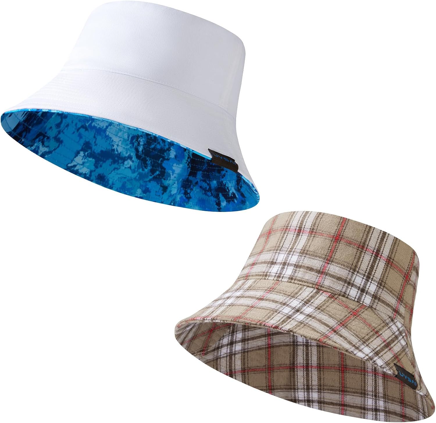 UPF 50+ Reversible Foldable Sun Bucket Hat for Hiking Fishing Beach Safari Men Women