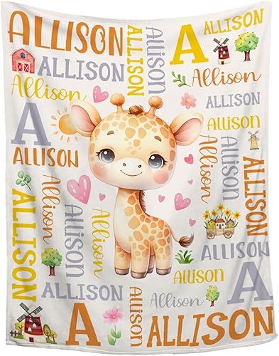 Miniatura 11 de Manta de bebé personalizada de conejo, regalos personalizados de conejito para niños y niñas, ultra suave, afelpada, acogedora y transpirable, manta