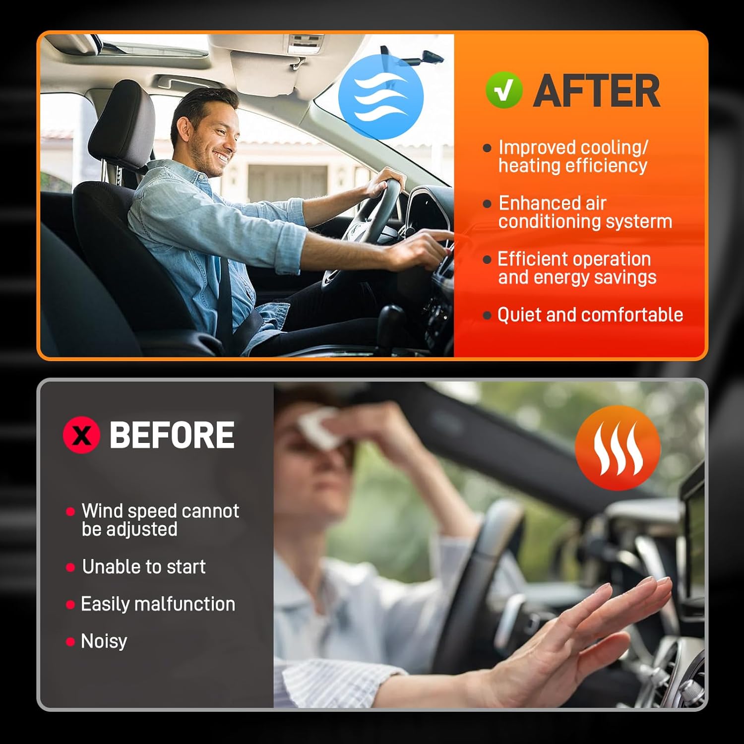 700308 HVAC Blower Motor Compatible with 2014-2018 Ram 1500 2019-2022 Ram 1500 Classic 2018-2020 Dodge Journey 2014-2017 Jeep Wrangler 2018 Wrangler JK Replace#68232369AA PM4104 68214892AB 68214892AC