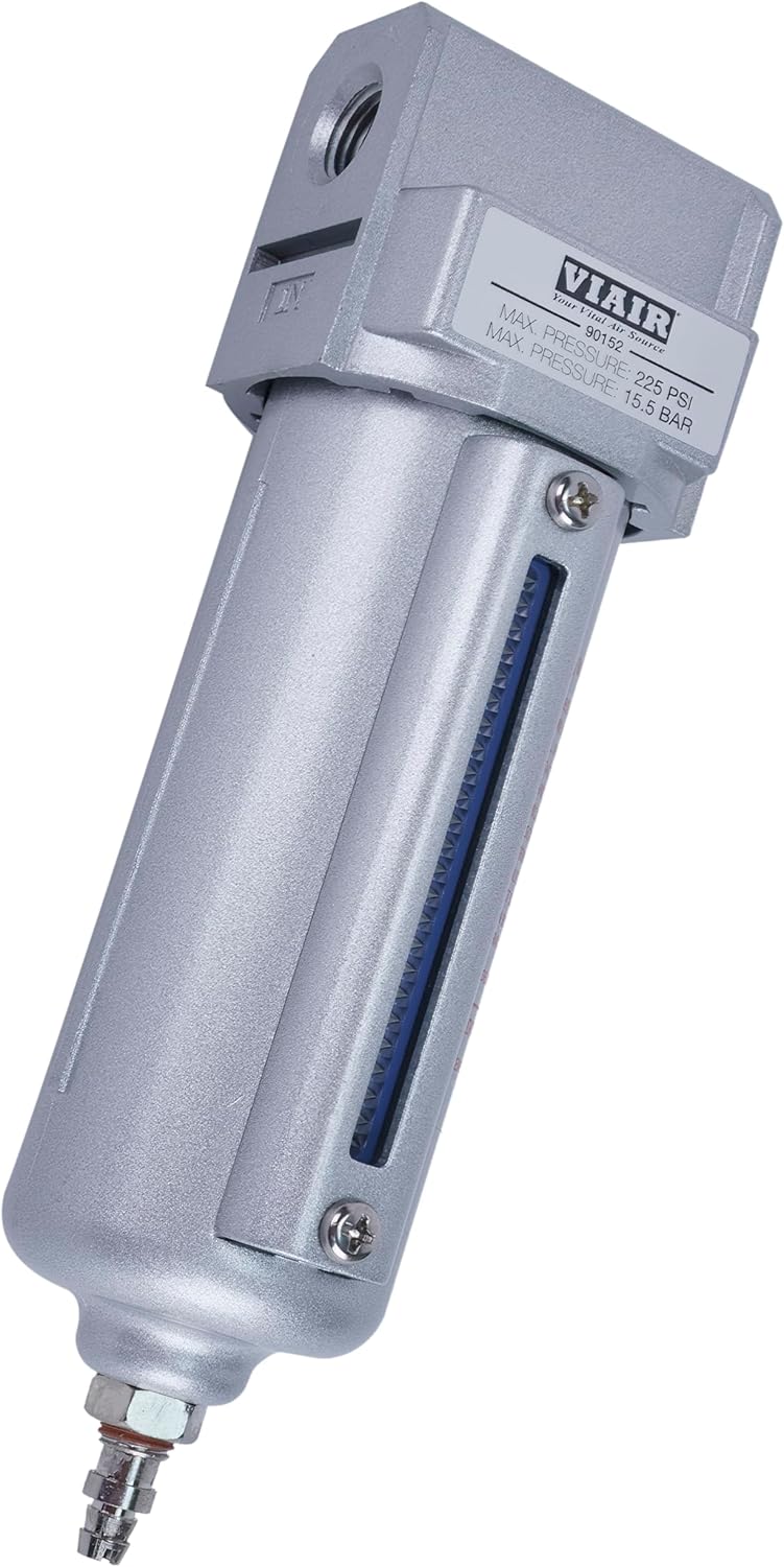 VIAIR 1/2" Water Separator, Manual Drain