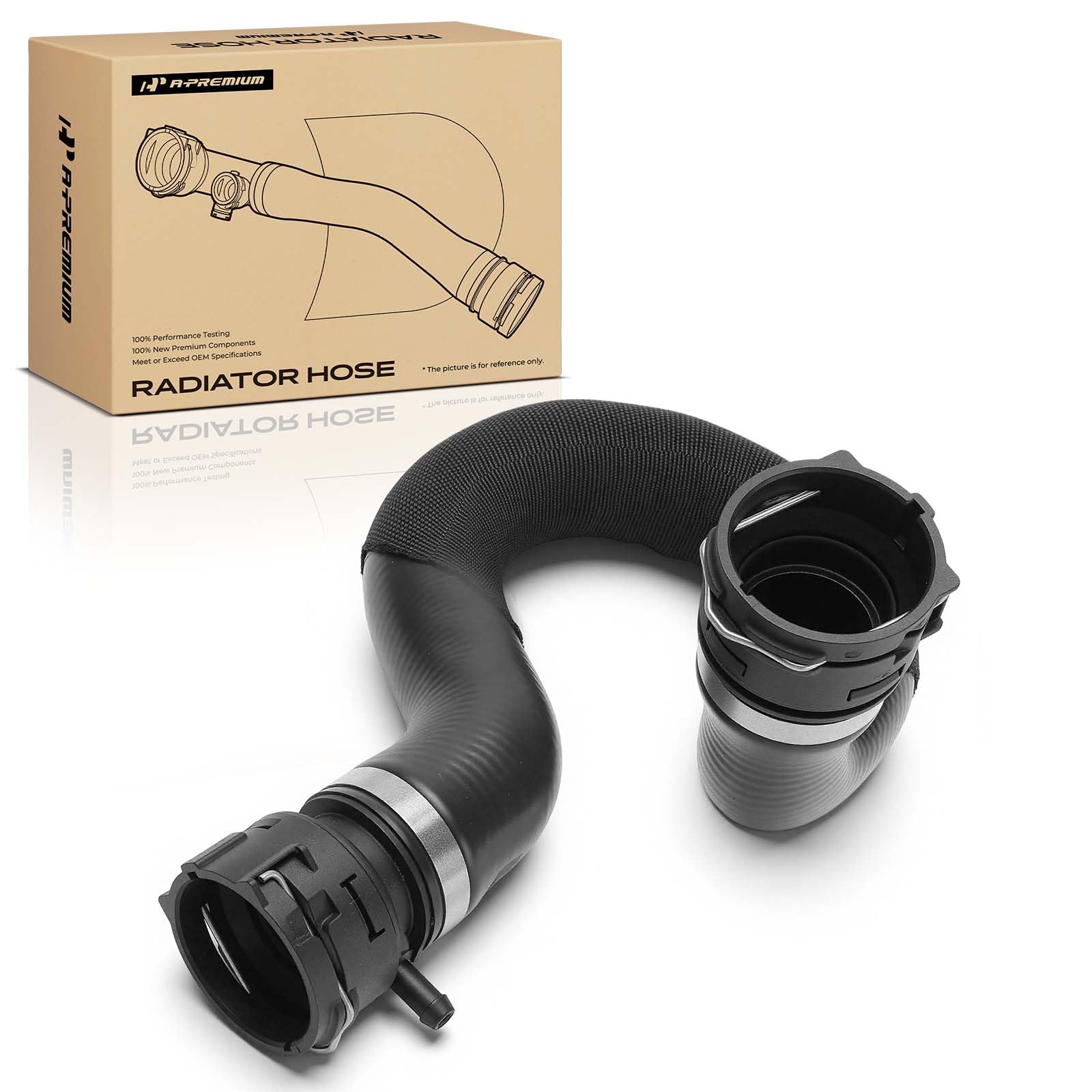 A-Premium Upper Radiator Hose Compatible with Audi A6 2006-2007 3.2L, A6 2008-2011 2.8L 3.2L, A6 Quattro 2005-2009 3.0L 3.2L, A6 Quattro 2010-2011