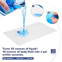 Vista 4 de Kovevo 60 Pack Commode Liners with Absorbent Pads, 60 Bedside Commode Liners and 60 Commode Pads, Portable Toilet Liners for Commode Bucket