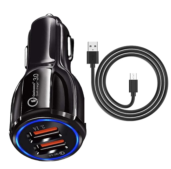 Dualport Car Charger For Mahindra Scorpio S11 QC Car Charger Adapter B