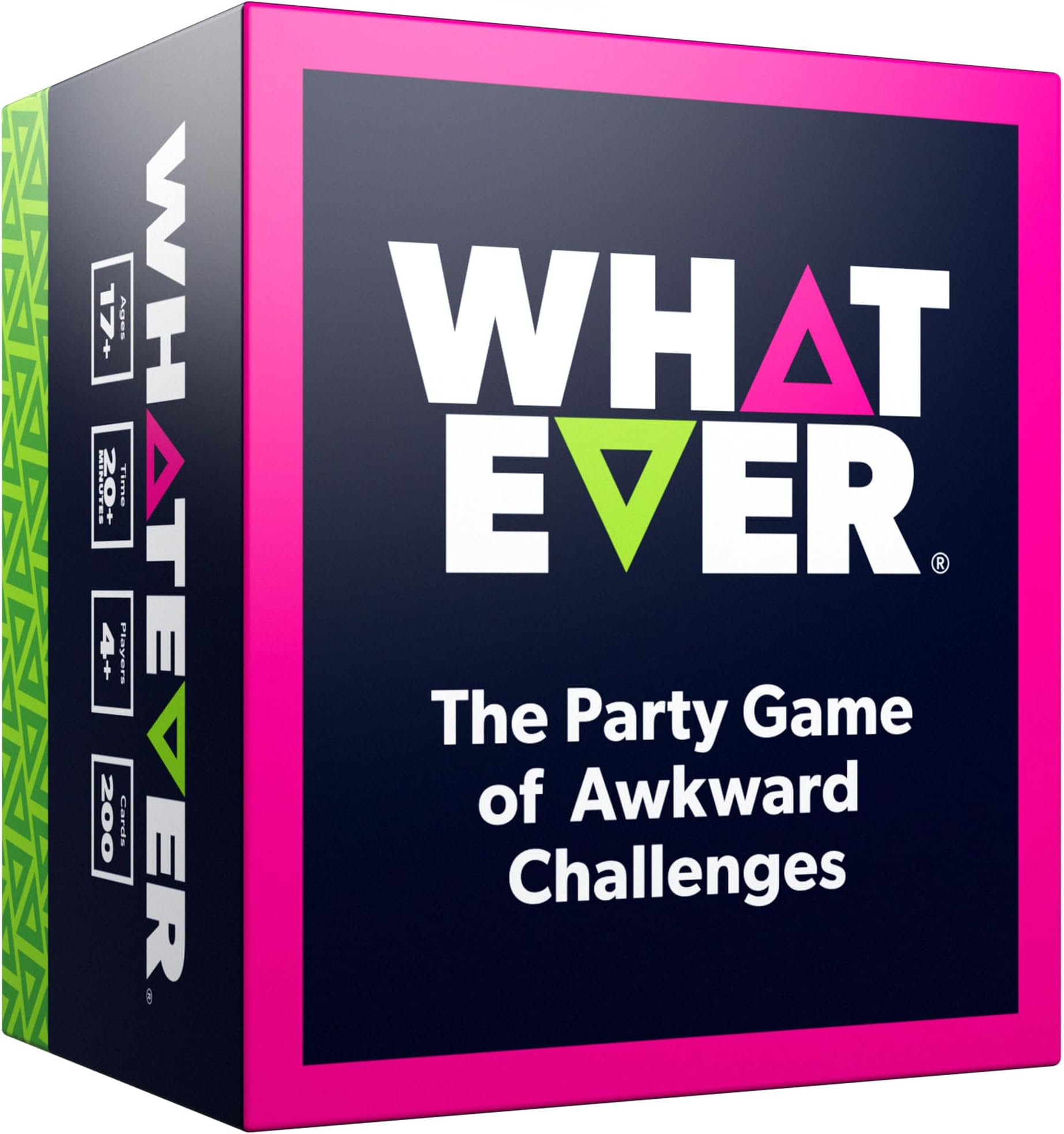 WHATEVER: The Party Game of Awkward Challenges – Hilarious Truth or Dare Style Party Game for Group Game Nights, Bachelorette Parties, and More.