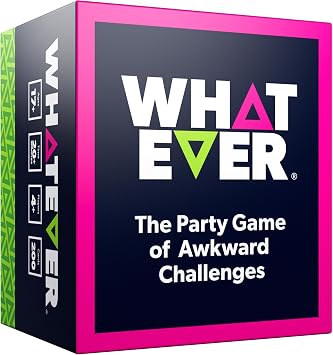 WHATEVER The Party Game of Awkward Challenges Hilarious Truth or Dare Style Party Game for Group Game Nights, Bachelorette Parties, and More.