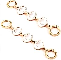 Vista 22 de 2 unidades extensoras de bolsa de cadena de corazón y luna, extensores de correa para bolso, cadena de oro, correa de repuesto para monedero