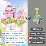 Magnetic Blocks, 100PCS Magnetic Building Blocks for Kids Age 3+ Years Old, Castle Princess World Build Set, STEM Toys Princess Castle Magnetic Cubes for Kids, Christmas Birthday Gifts for Girls Boys