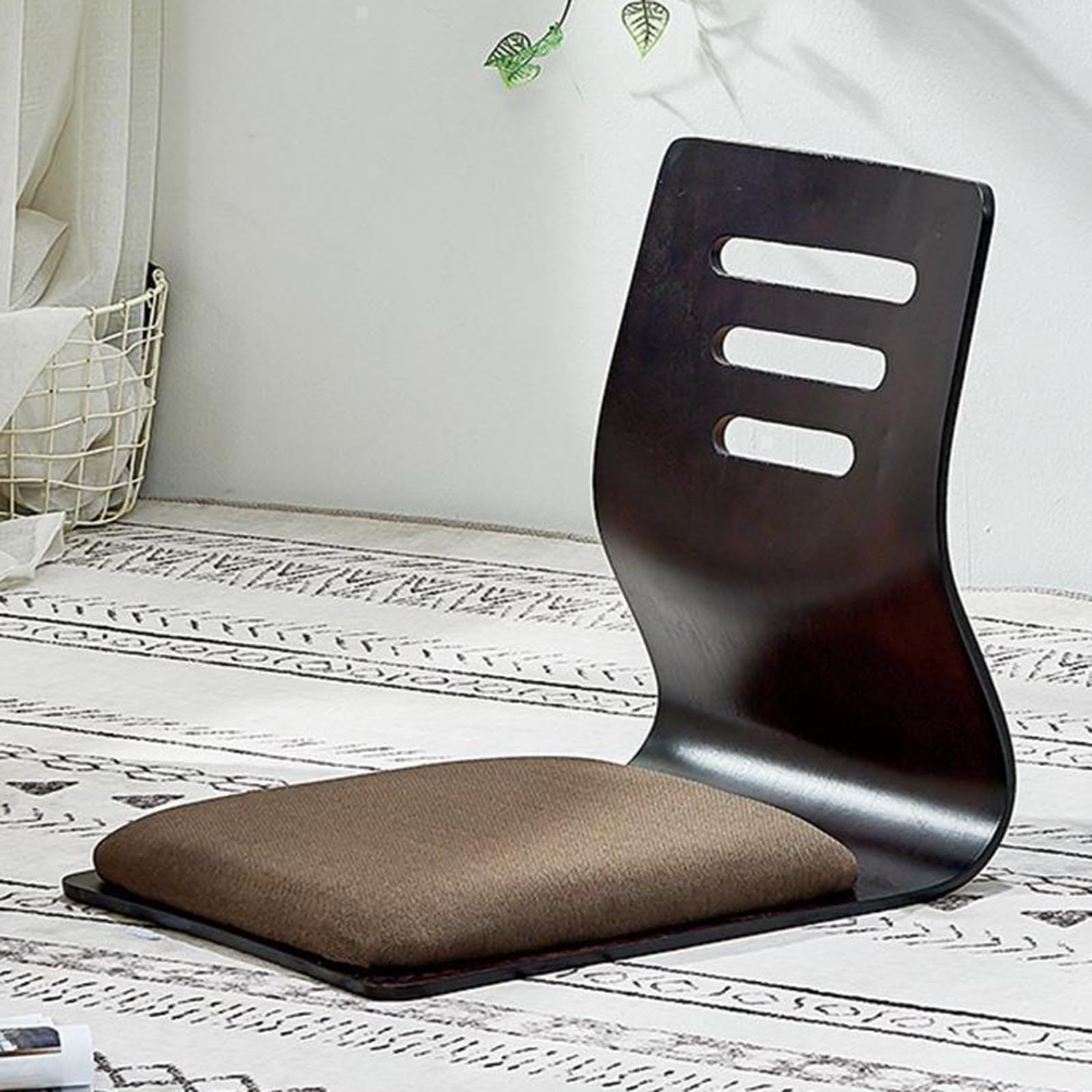 Silla De Suelo,Silla Japonesa De Suelo,Silla De Piso De MeditacióN,Ligera Y PortáTil,Resistente Al Desgaste, Relajarse En Cualquier Espacio