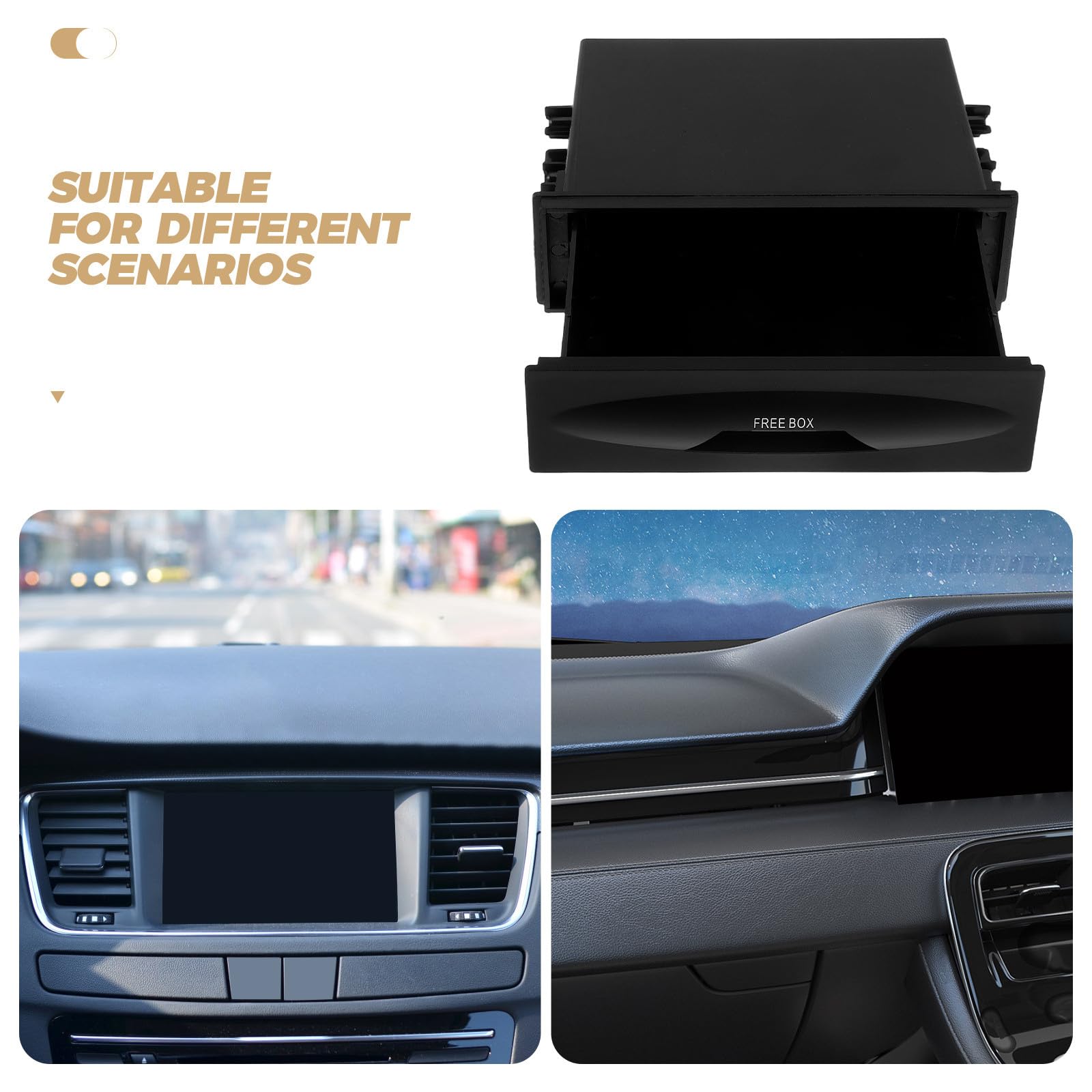 Tragbarer CD Halter fürs Auto aus Kunststoff mit Einfacher Installation und Elegantem Design für Effiziente Aufbewahrung Am Armaturenbrett