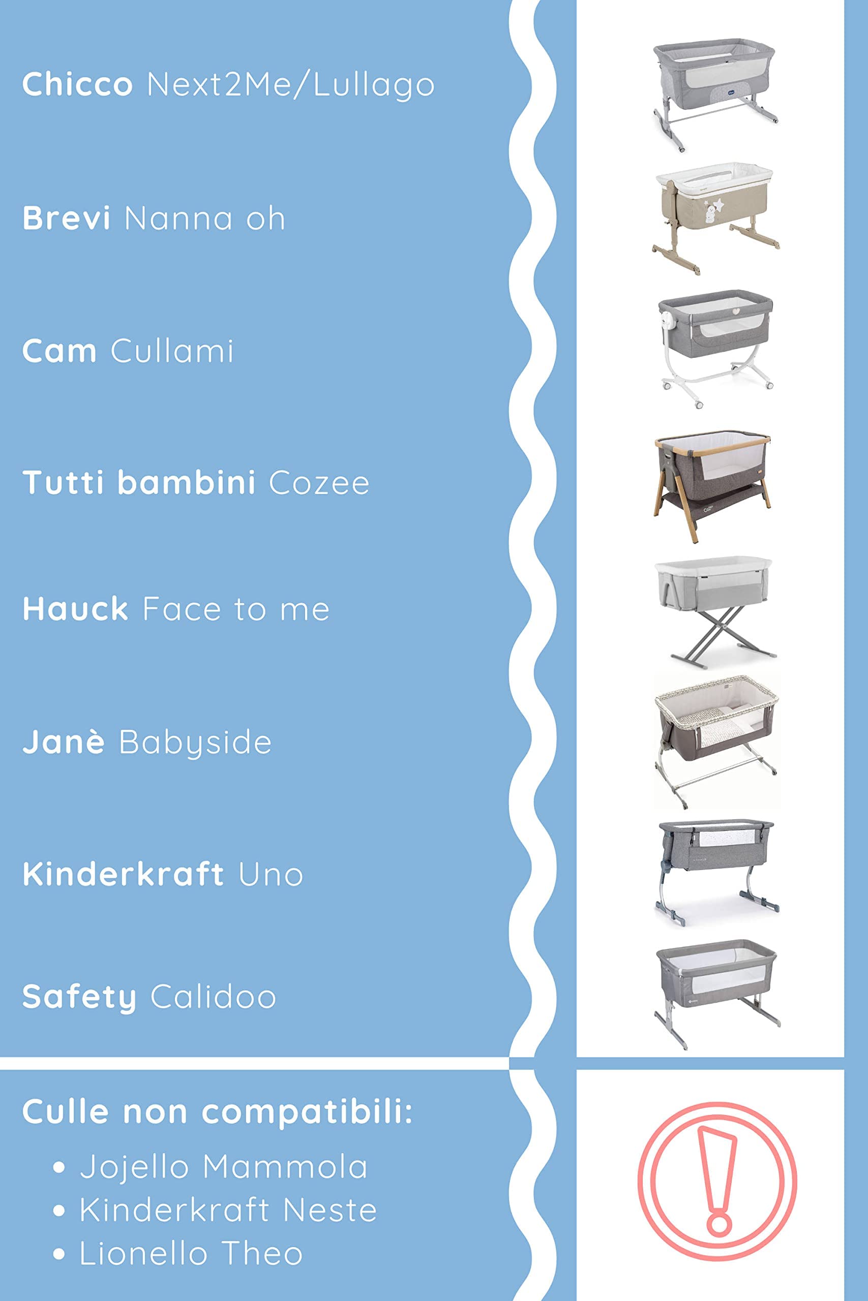 Babysanity Matratze Next To Me abnehmbar atmungsaktiv Silberfaser gemäß Norm EN16890:2017 Chicco Lullago Kinderkraft Uno Jane Baby Side Cam Cullami Close To Me Brevi Nanna Oh cm 83 x 50 x 6 Silber AG