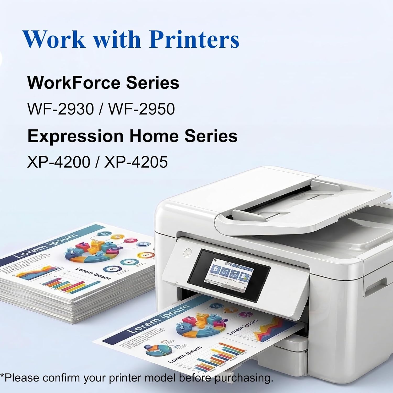 Remanufactured for Epson 232XL Ink Cartridges Combo Pack Replacement for 232 232XL Ink Cartridges Work with XP-4200 XP-4205 Workforce WF-2930 WF-2950 Printer (3Black Cyan Magenta Yellow)