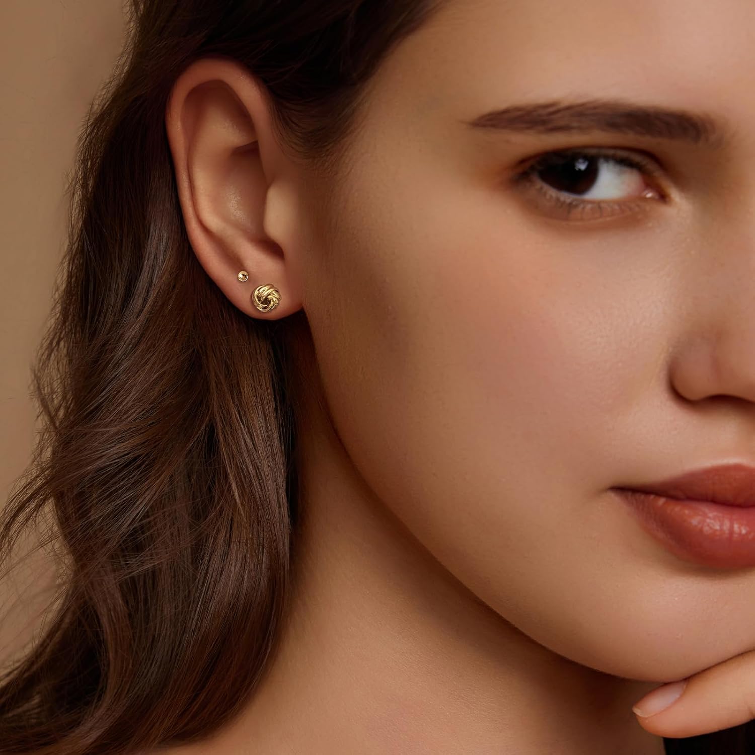 IMBOS Pearl Earrings 14k Gold Plated Daisy Flower Stud Earrings for Women Ball Stud Flat Back Earring Hypoallergenic Statement Earring Trendy Jewelry Gift for Women