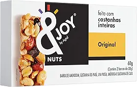 Barra de Nuts Enjoy Clássica 2x30g – Mix de Castanhas e Frutas, Snack Vegano para Lanches