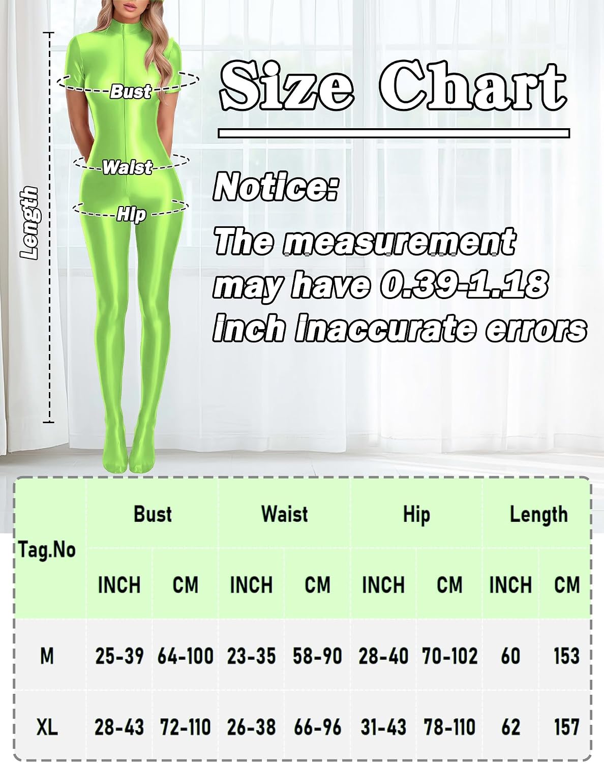 FEOYA Women's Oil Shiny Bodysuit See Through Glossy Sheer Short Sleeve Catsuit Zipper Jumpsuits