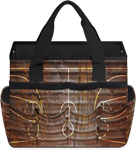 Miniatura 2 de Sport Basketball Ball Garden Tool Tote Bag for Women Men Gardening Tool Storage Bags with 10 Pockets Standable Garden Home Tool Kits Organizer for