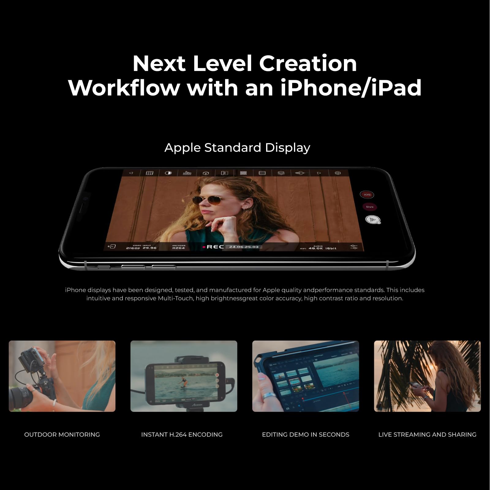 Amazon | 【公式販売店】Accsoon SeeMo 4K カメラto iPhone/iPad