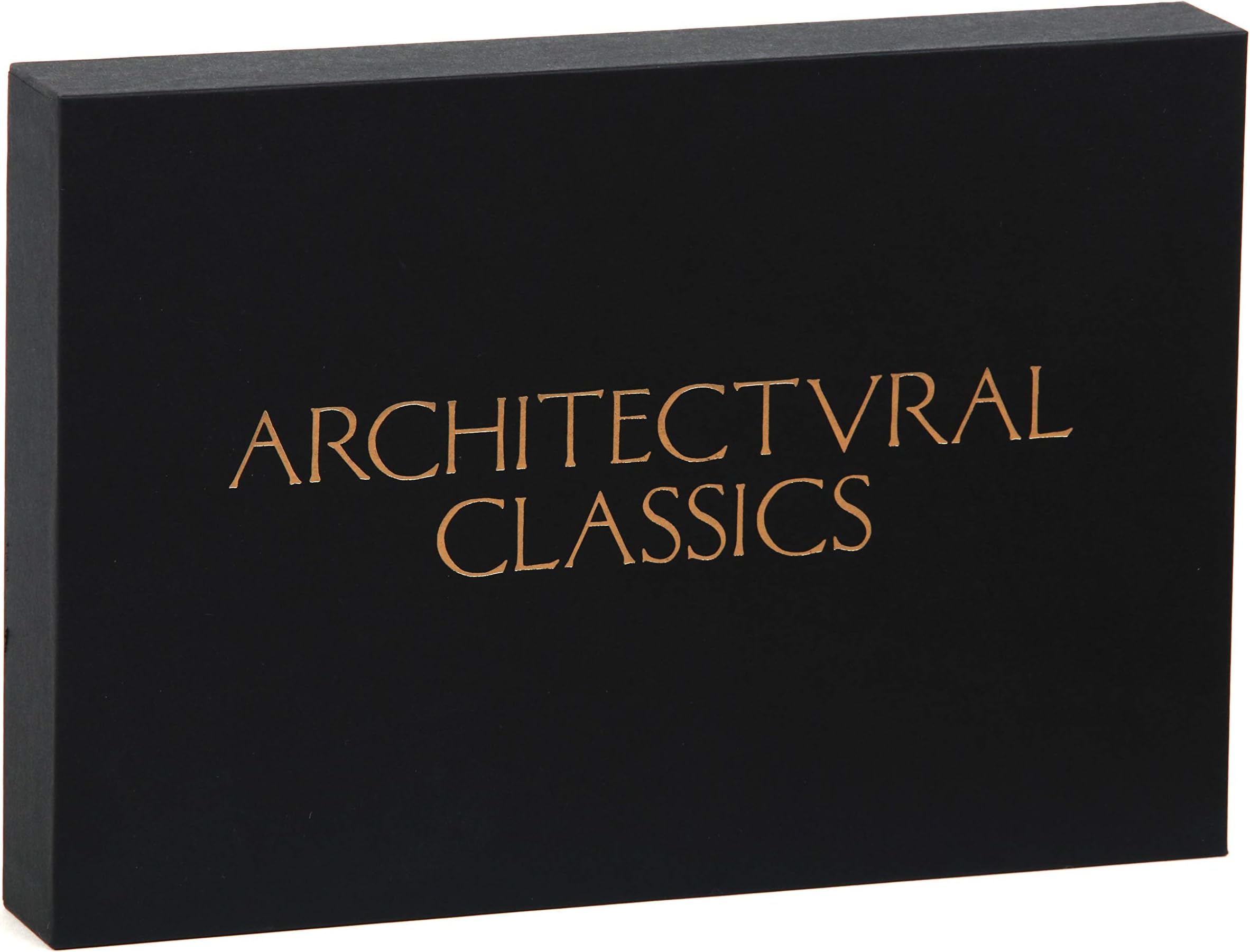 Architectural Classics Notecards: 20 Prints and Envelopes (20 different cards on luxe paper, 9 x 6", gold foil stamped box, great for all occasions)