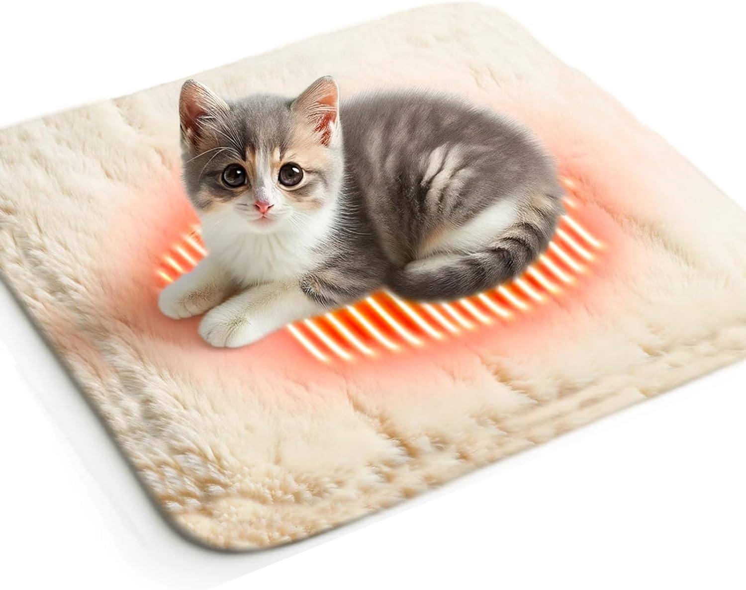 HorHor Kitten Heating Blanket, Puppy Warming Pad for Newborn and Senior
