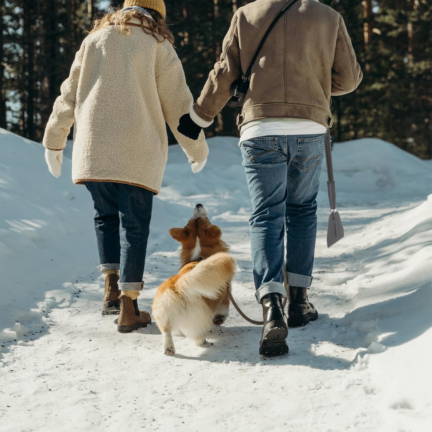 Toyvian Professional Ice Breaking Shovel with Replaceable Metal Ice Scraper Head Heavy-Duty Snow Removing Tool Sturdy Steel Construction for Driveway and Walkway Use