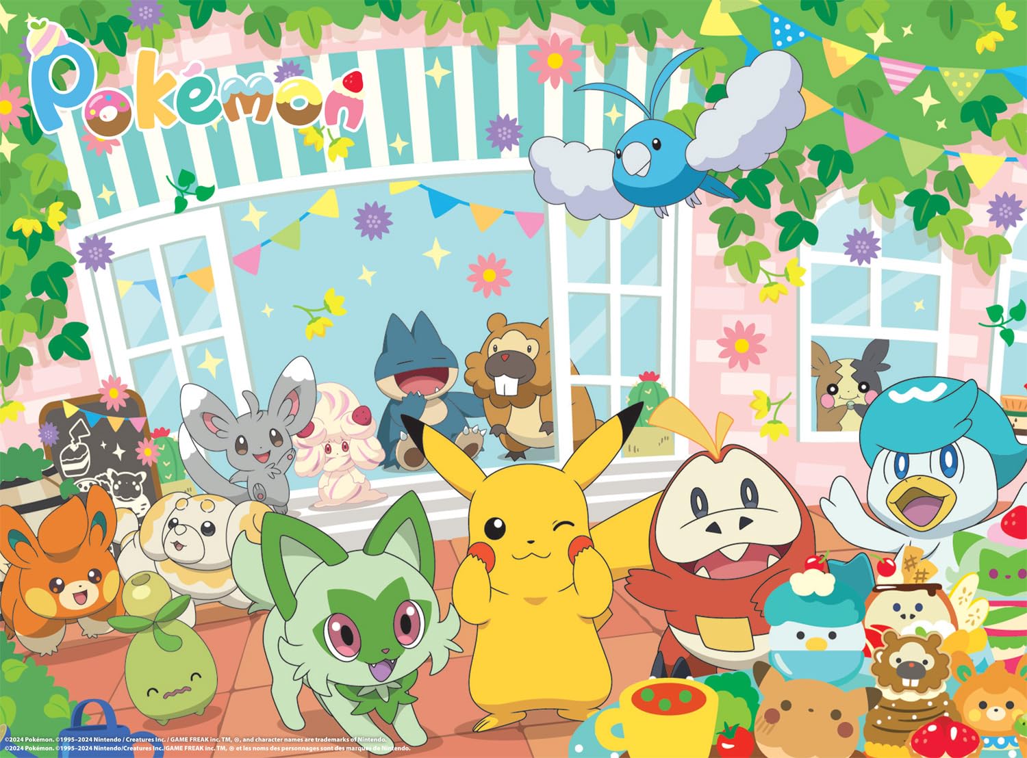 Buffalo Games - Pokemon - Happy Cafe - 1000 Piece Jigsaw Puzzle for Adults -Challenging Puzzle Perfect for Game Nights - Finished Size is 26.75 x