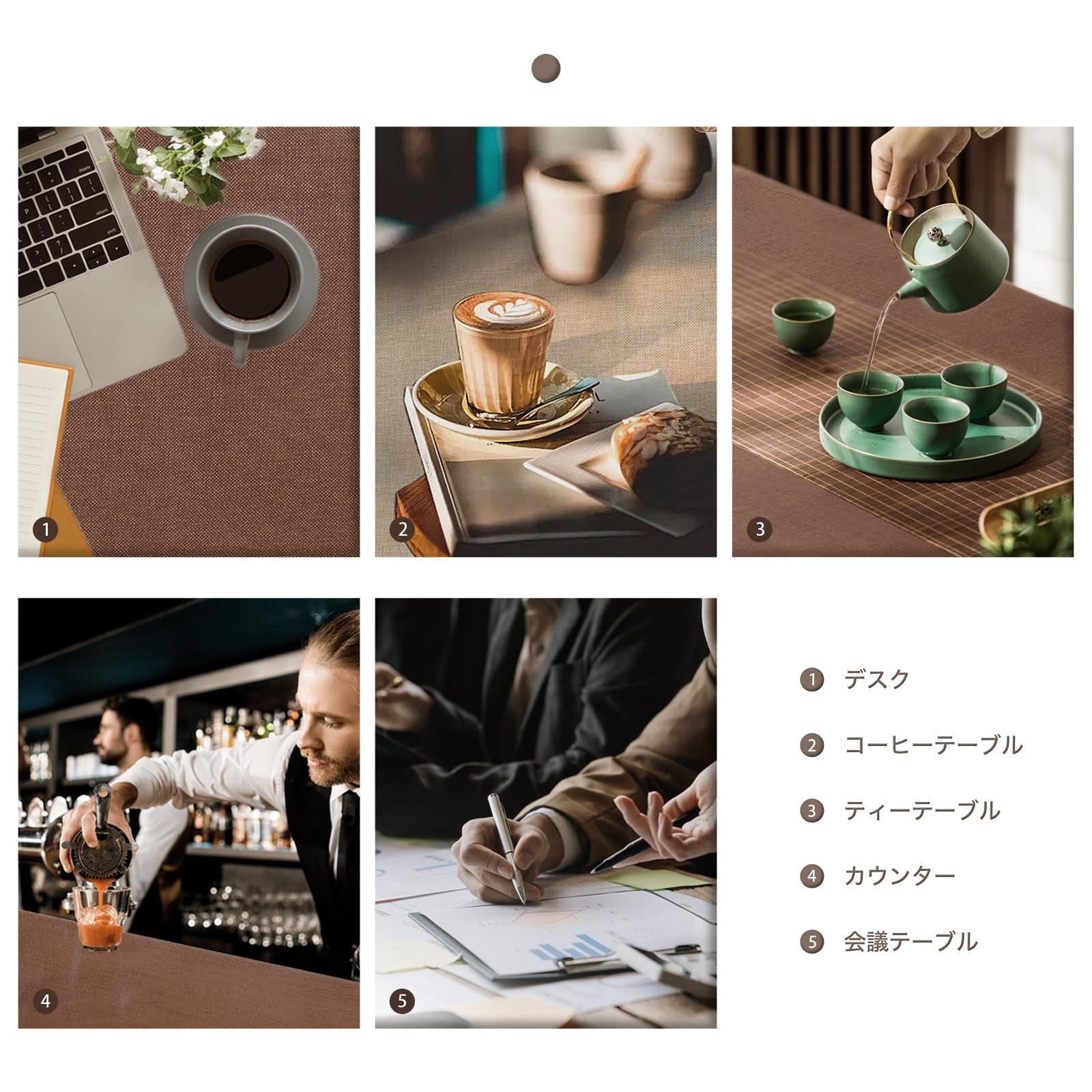Amazon｜LUOLUO テーブルクロス 長方形 防水 フェイクリネンテーブル