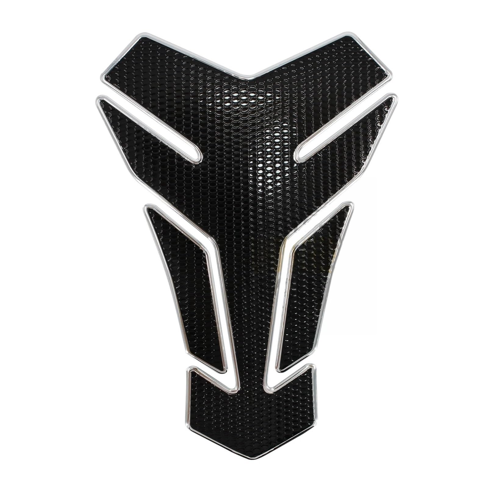 for for YZF-R1 1998-2008 for YZF-R6 for FJR1300 for XJ6 for FZ1S for FZ6R Motorcycle Tank Pad Case Sticker Gas Oil Fuel Decal(Silver)