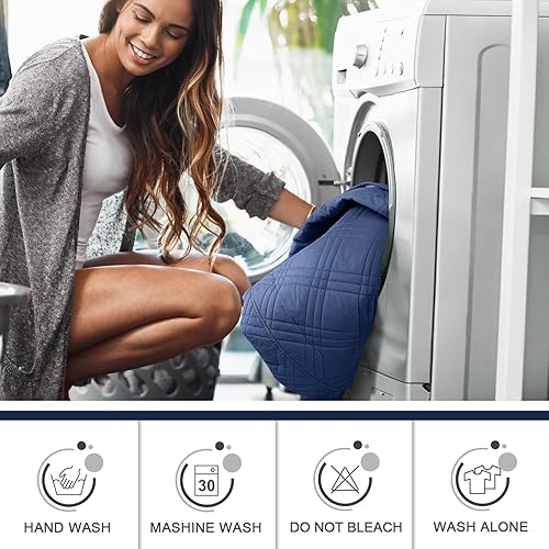 Miniatura 253 de TAOCOCO Funda para silla reclinable 100% impermeable, fundas antideslizantes para silla reclinable con bolsillo, protector de muebles lavable