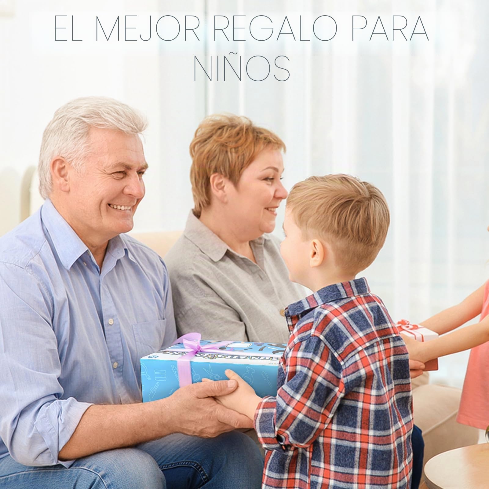 Sanlebi Barber Shop - Juguete de Simulación de Peluquería para Niños a Partir de 3 Años, Kit de Afeitado Con Secador de Pelo y Afeitadora Eléctrica