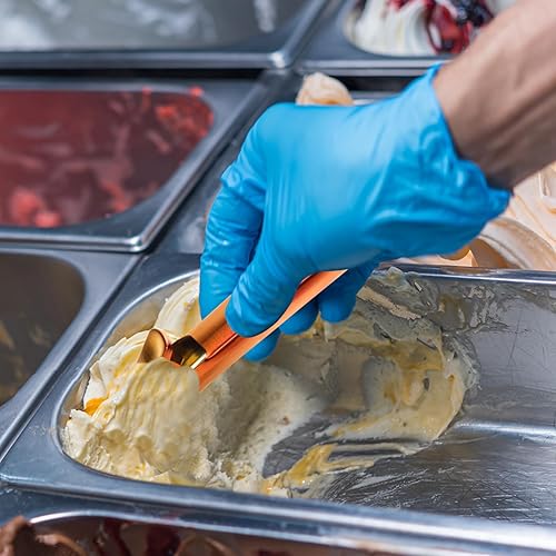 Miniatura 7 de Blueden Nonstick Anti-Freeze Ice Cream Scoop with Trigger Scooper Stainless Steel,Cookie Dough Metal Scoops for Baking,Perfect for Frozen