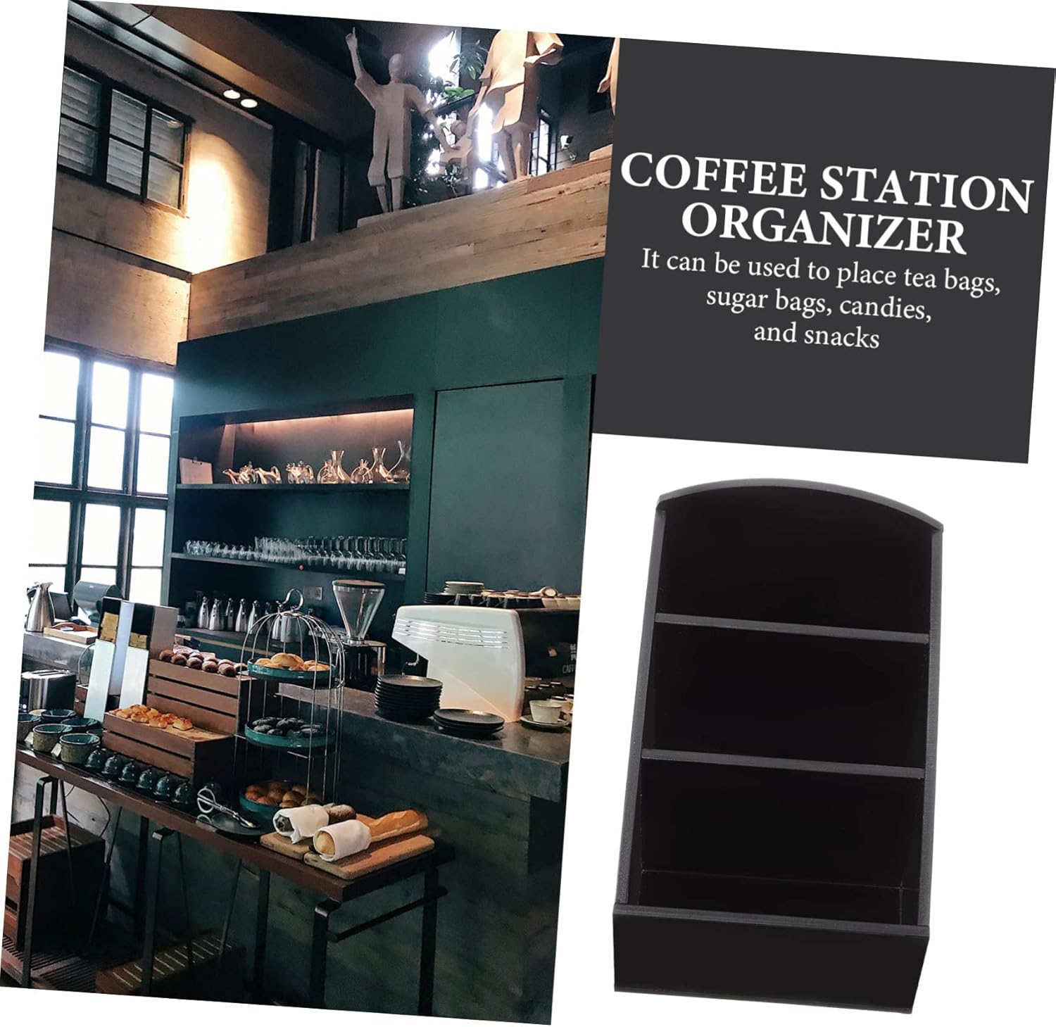 4pcs Box Coffee Pod Storage Box Inn Sugar Bag Holder Hotel Sugar Bag Organizer Desktop Sugar Bag Holder Coffee Organizer Coffee Station Adornment Coffee Station Organizers