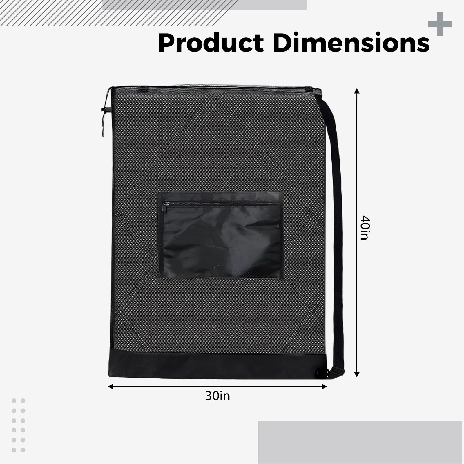 3 Stk. Mesh-Balltaschen für Fußball und Basketball, große Balltasche mit Seitentasche, verstellbarem Schultergurt, Zugbeutel für Sporttraining und Reise, geeignet für bis zu 12 Bälle, schwarz