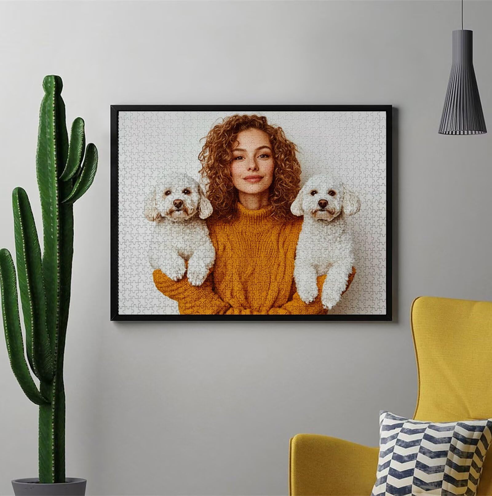 Personalisiertes Puzzle mit Eigenem Foto - 1000/1314/1500/2000/3000/4000/5000 Teile, Puzzle Selbst Gestalten, Personalisierte Geschenk für Familie, Paare & Haustierfans Geburtstag, Weihnachten C-3630