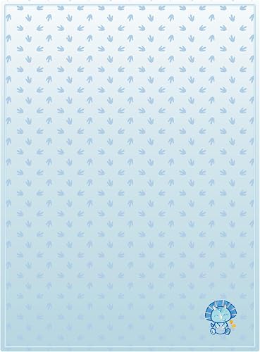 Squiggle Dino Soft Lightweight Flannel Fleece Baby Blanket