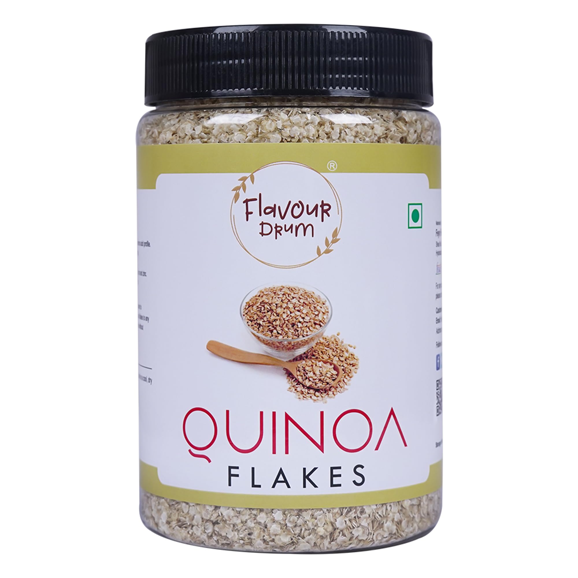 Flavour Drum Quinoa Flakes, 350 g | Gluten Free | Rich in Fiber | (B0CGR7RPGX) Amazon Price History, Amazon Price Tracker